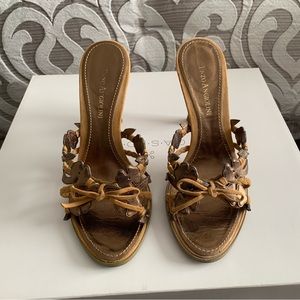 Enzo Angiolini heeled slip-on sandal, size 6